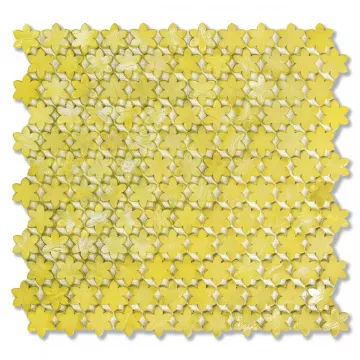 Sicis Petites Fleurs F07 Saffron Glass Mosaic Tile